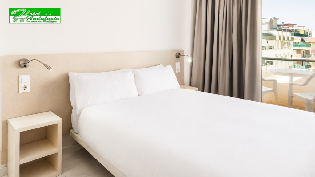 Habitación del Hotel Andalucía, hotel económico en Benidorm